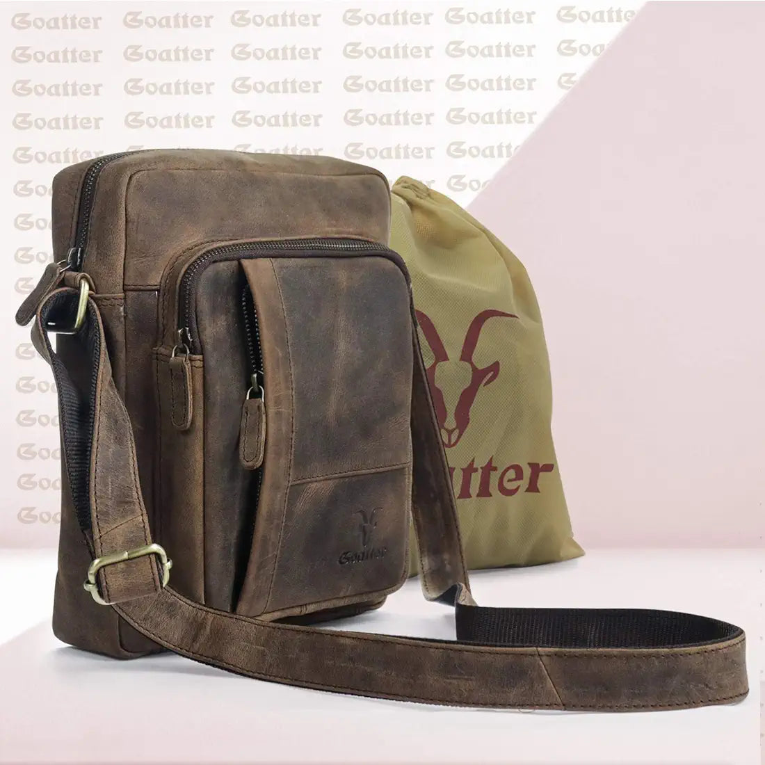 Goatter Unisex Hunter Leather Multi Pockets 11