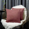 Cloth Fusion Velvet Sofa Cushion Cover Set of 2 Luxurious Cushion Cover Dusty Pink