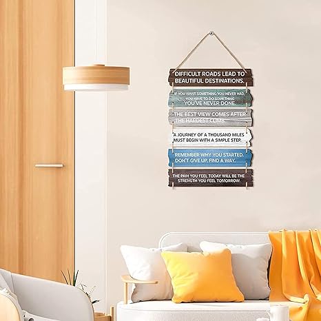 Angel Infinite Inspirational & Motivational Quotes Wooden Wall Hanging Wall Hanger For Homedecor