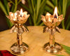 Pure Brass Diya for Puja - Set of 2