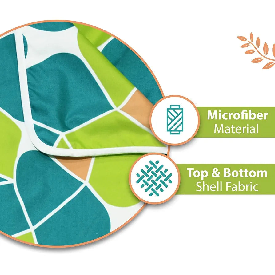 Divine Casa 120 GSM Summer Quilt Brushed Microfibre 3 Layer Breathable Single Dohar AC Blanket Lightweight Warm Rajai Throws for Bed TC - 120 Colour Sea Green