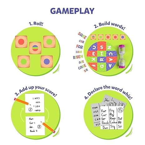 Skillmatics Word Building Game Muddled Fast Paced Word Building Game Fun for Kids