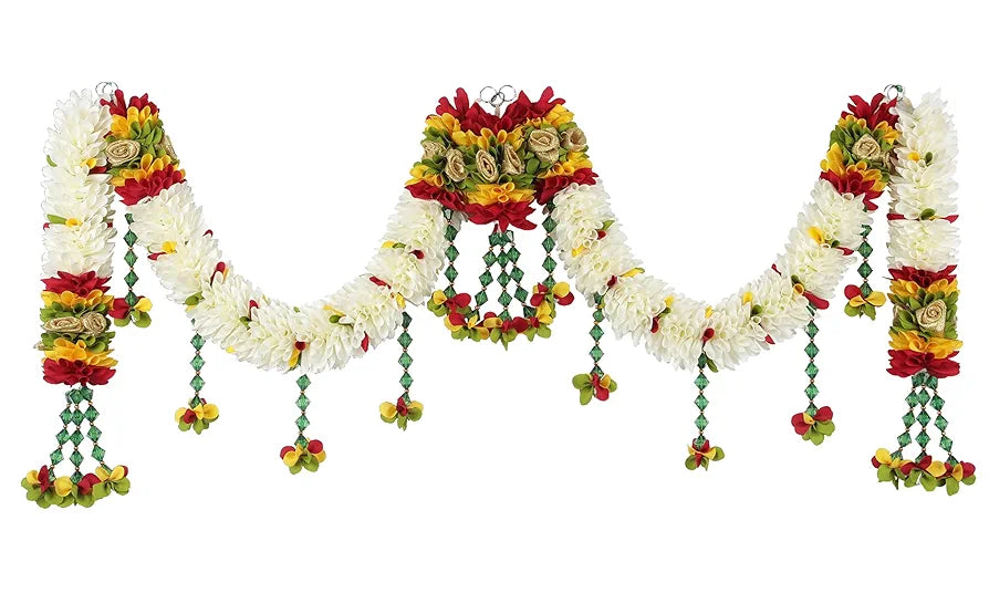 Crystal Hanging Artificial Flower Toran for Main Door Entrance