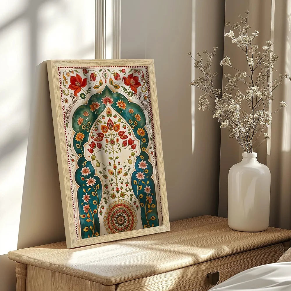 ArtX Paper Madhubani - 02 Art Paintings with Frame Set of 2