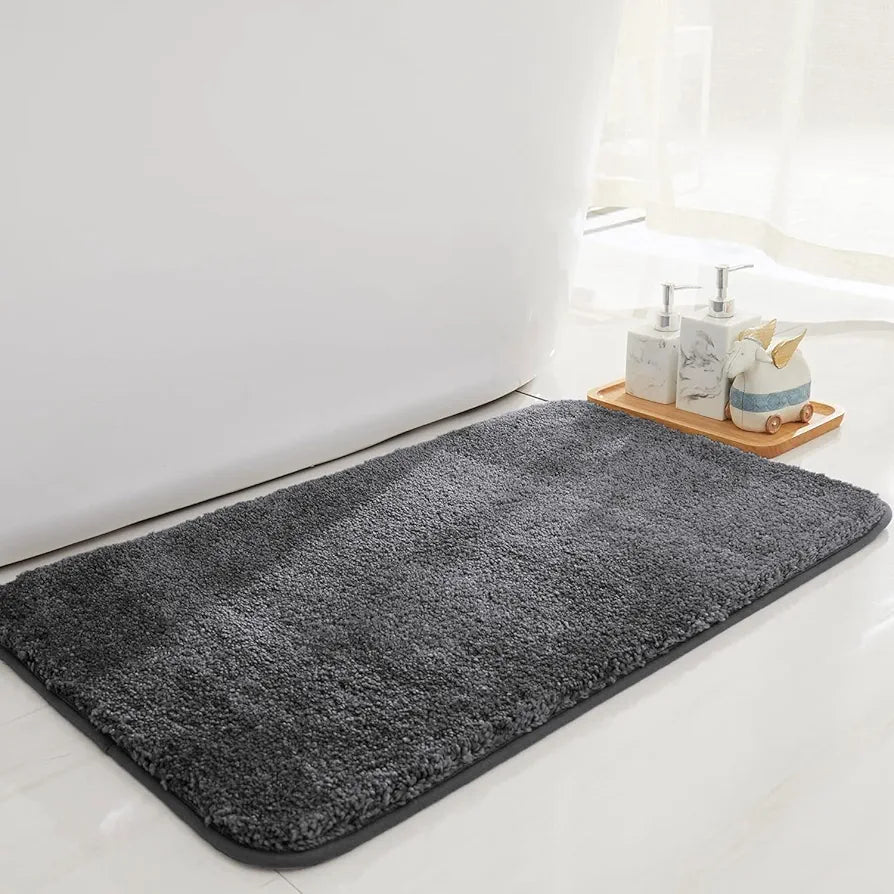 Luxe Home Bathmat 2500 GSM Microfiber Anti Skid Slip Newman Mats Colour Grey