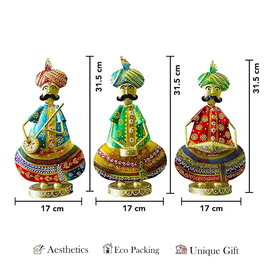 Ekhasa Nostrae Metal Show Pieces Rajasthani Sardar Musician