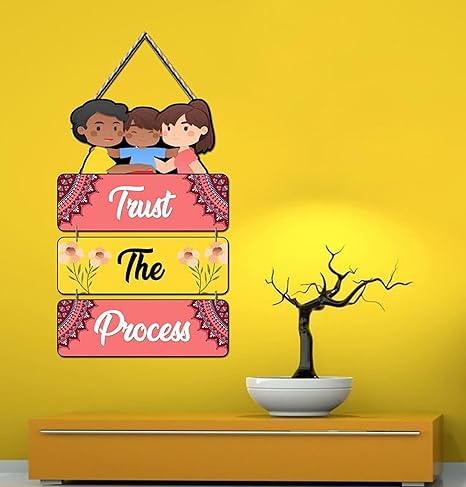 Angel Infinite Trust The Process Wall Hanging Mdf Wooden Decorative Wall Art Best For Home