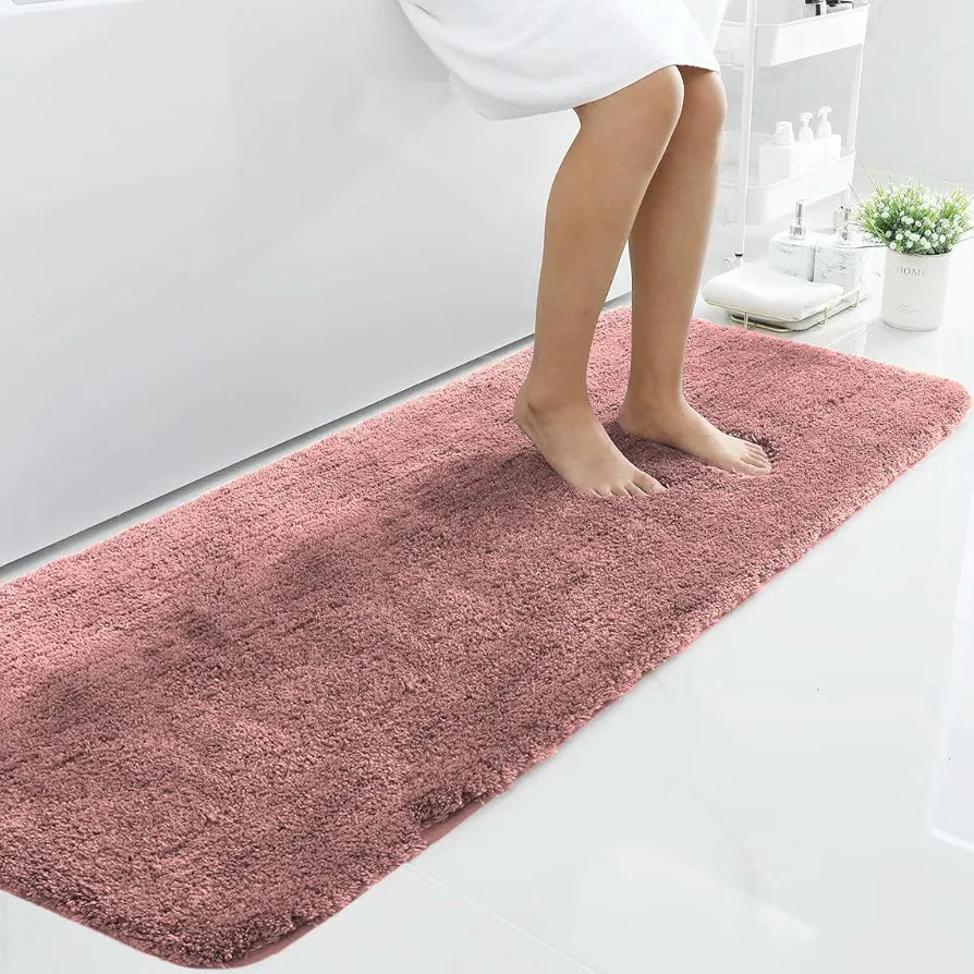 Luxe Home International Microfiber Runner Super Soft Non Slip Vegas Rugs 2X5 Ft Colour Fuscia