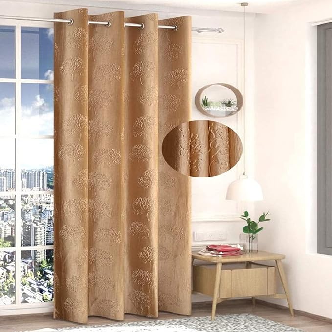 Fresh From Loom Window Curtains 6 Feet Long High Tenacity Yarn Polyester Punch Curtains Premium