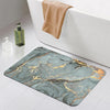 Story@Home Leather Bathroom Mat Aqua Collection Door Mat Anti-Slip Bath Mat Basil Green Rectangular