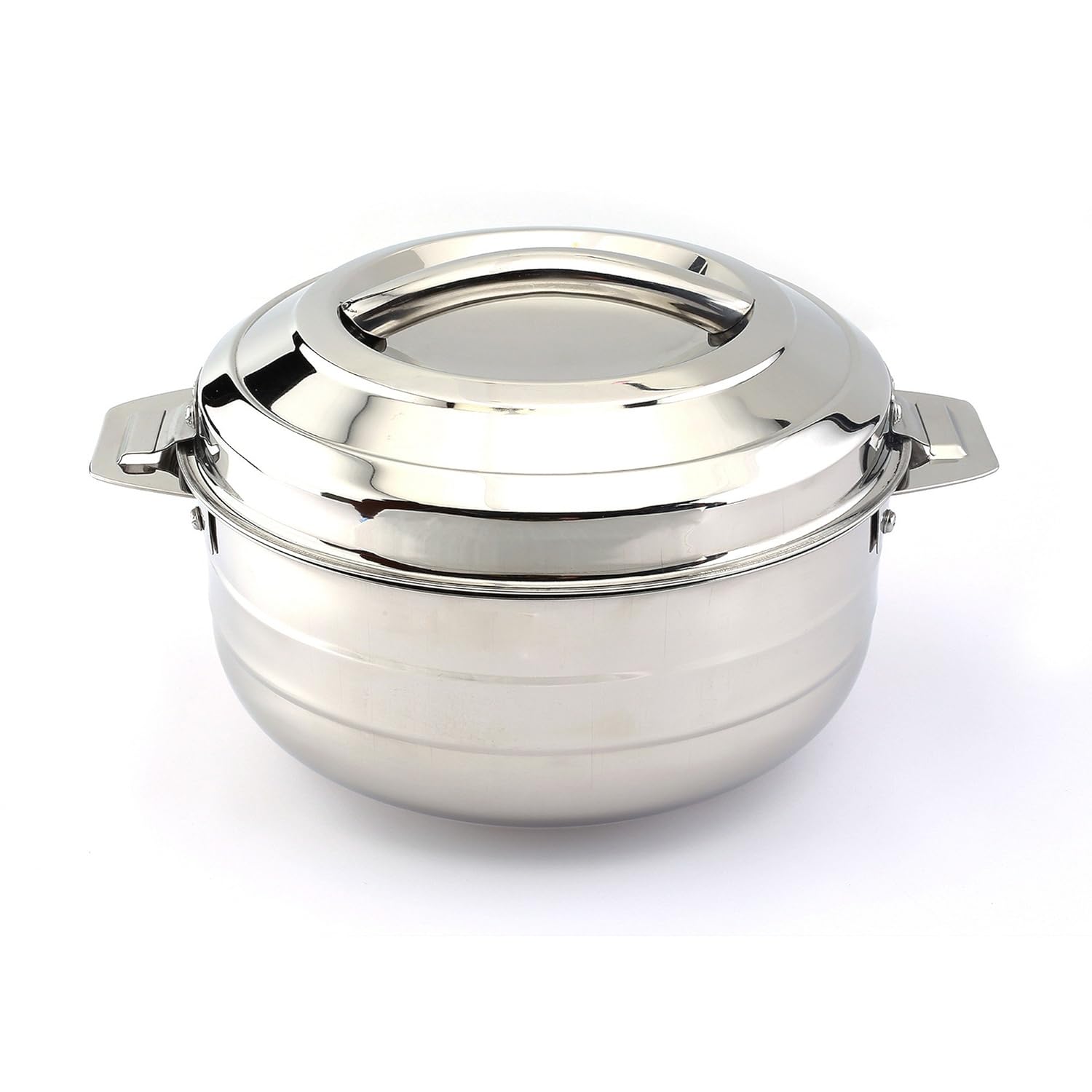 Cello Lumina Stainless Steel Casserole | Double Walled | 1500 Ml | Silver | Solid