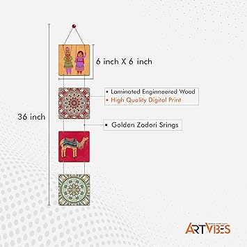 Artvibes Quotes Designer Square Wall Hanger Mdf Wooden for Home Decor | Wall Hanging Decorative Items