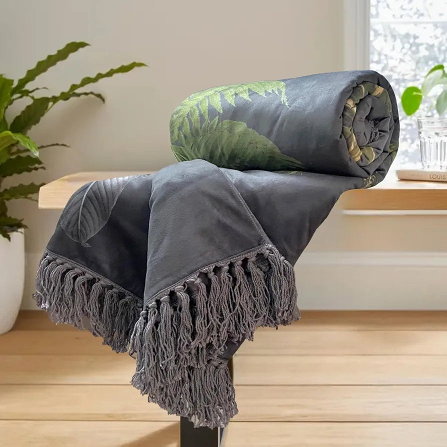 Sajavat Home Hand Knitted Pure Cotton 3 Seater Sofa Colour Jungle Green