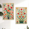 ArtX Paper Flowers Art Paintings with Frame Flowers - 03 Set of 2