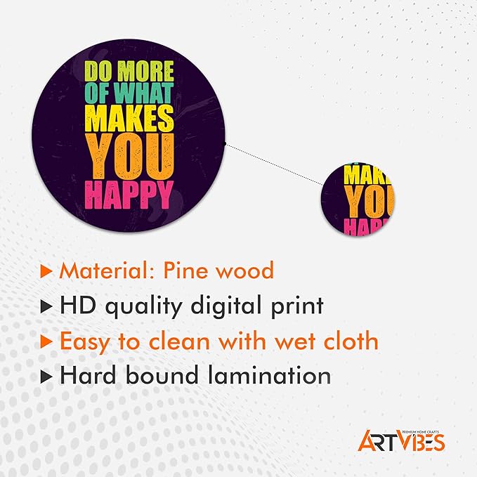 Artvibes Designer Wooden Wall Hanger for Home Decoration | Wood Decorative Items | Pack of 11 Pieces