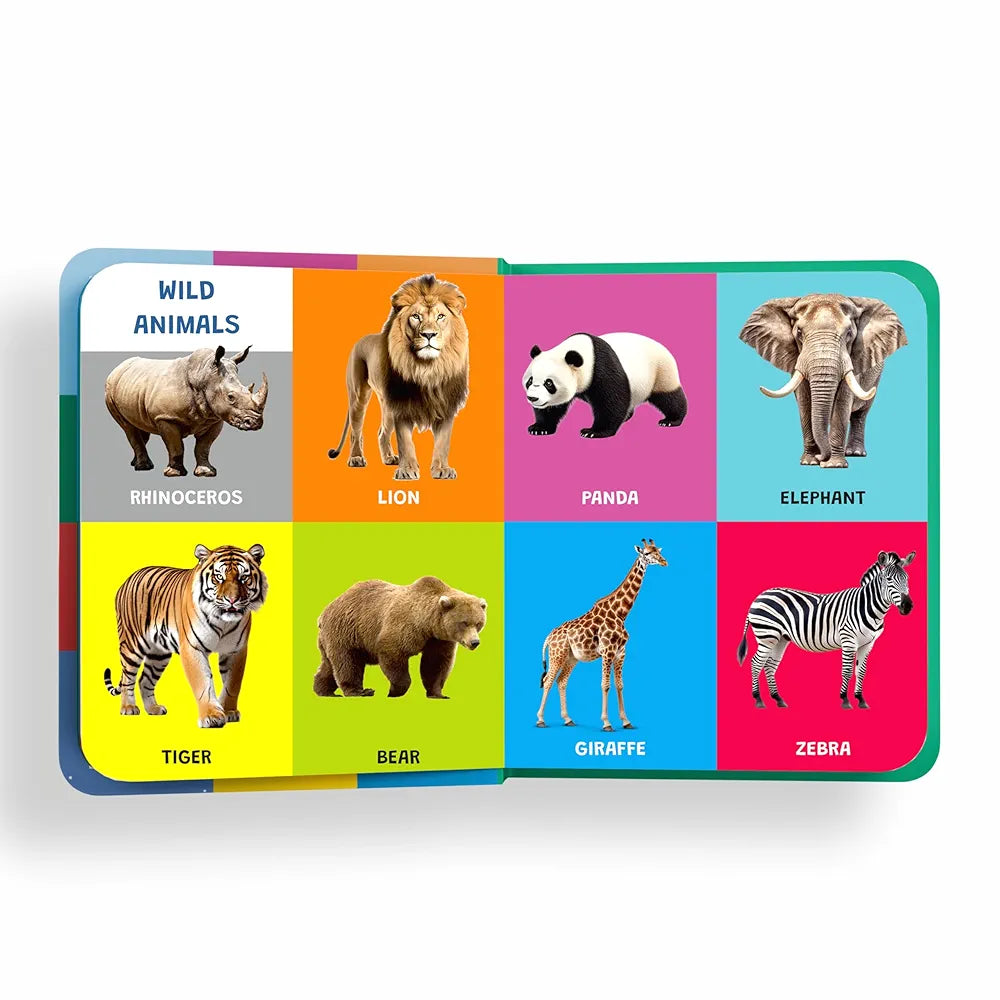 My First Padded Book of Animals : Early Learning Padded Board Books for Children 