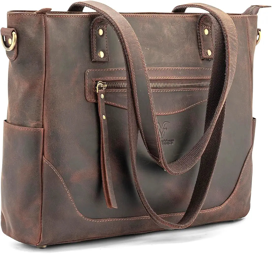 Goatter Genuine Leather Office And Daily Travel Use Shoulder Bag For Women's,