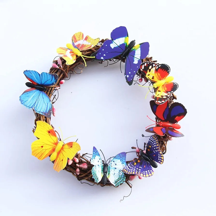 Jaamso Royals Multi Colour Butterfly Stickers 13 Cm X 13cm Pack of 12
