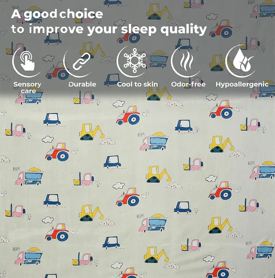 Fresh From Loom Bed Sheet With 2 Pillow Cover Cartoon Printed Double Bed King Size Kids Bedsheet 144 tc