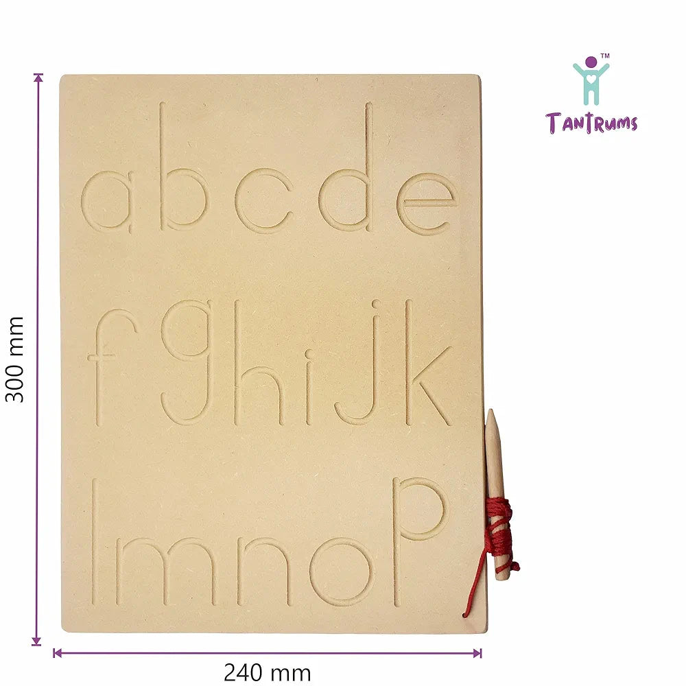 Tantrums Tracing Small ABC Wooden Board| Education Puzzle Learning Aid for Kids
