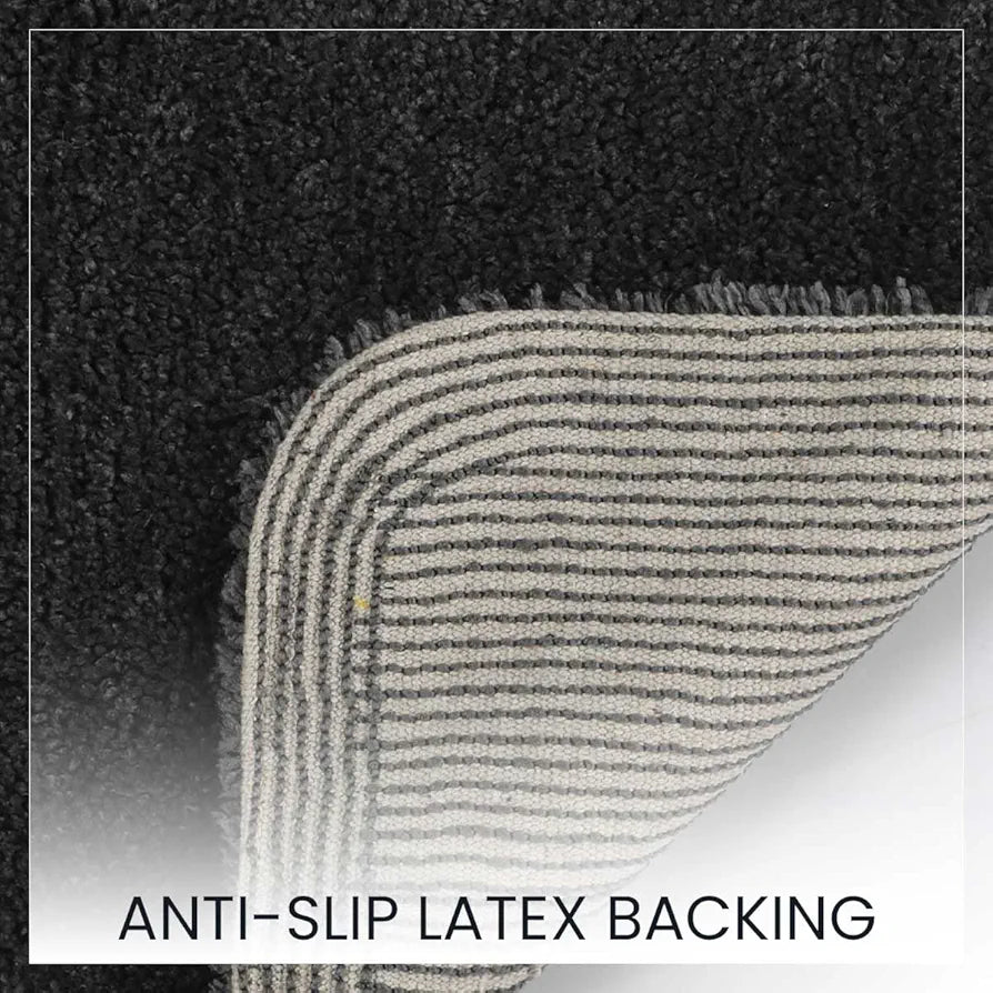 Sashaa World Microfiber Bathmat Colour Charcoal (Pack of 2)