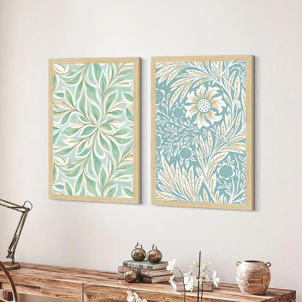 ArtX Paper Floral Art Paintings with Frame Flowers - 07 Set of 2
