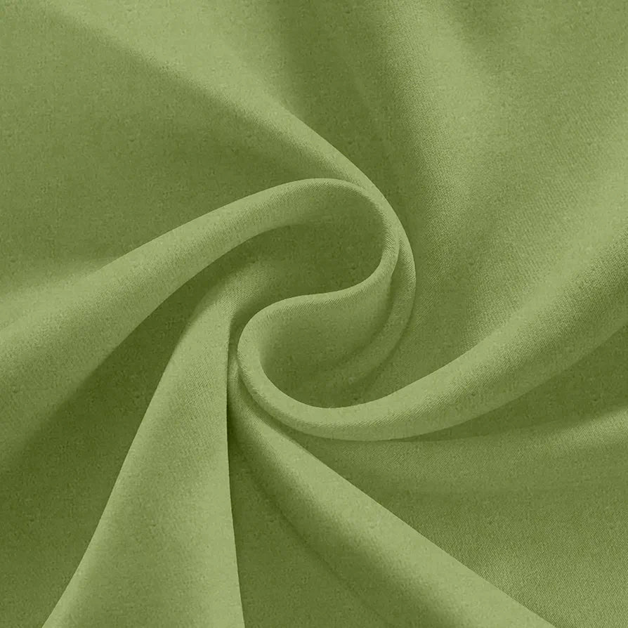 Divine Casa 7 Feet Velvet Blackout Door Curtain Luxurious Thermal Insulated & Noise Reducing Panel Room Darkening Opaque Curtain Colour Olive (Pack of 1)