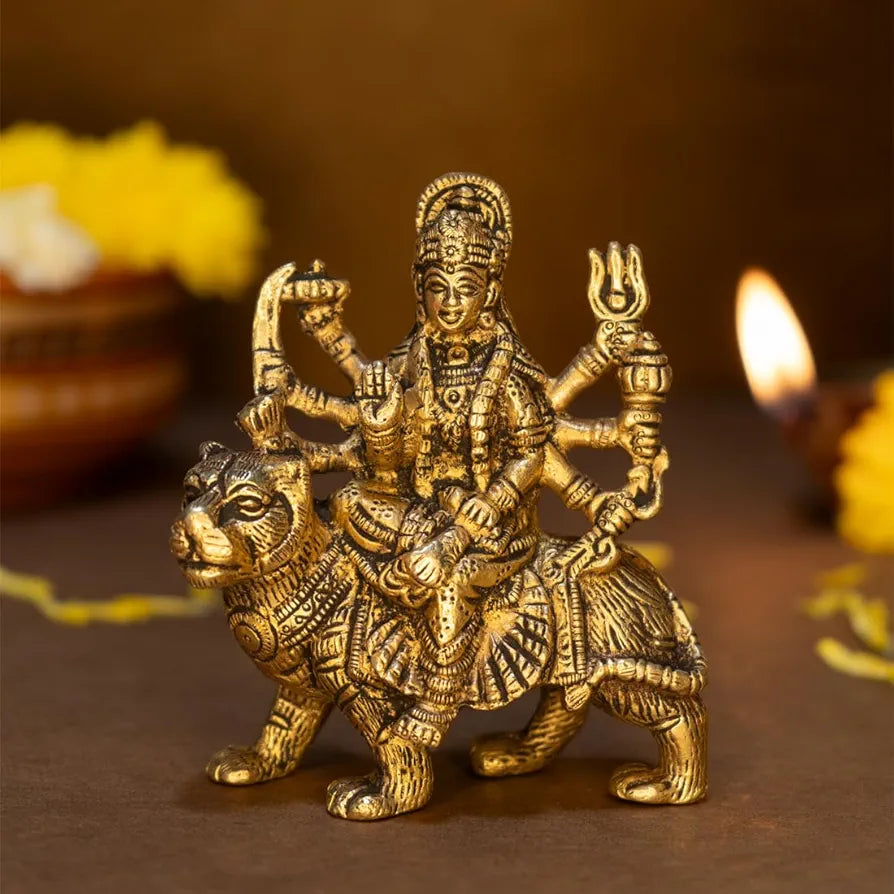 Ekhasa Pure Brass Durga Maa Idol Durga Murti Durga Maa