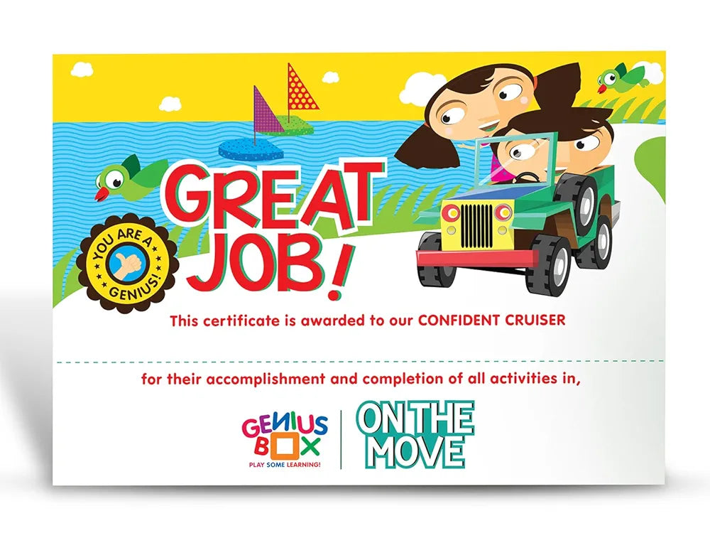 Genius Box - Play some Learning Transport Express Activity Kit,Paper,Multicolor  30 Activity Kit