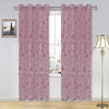 Cloth Fusion Sheer Curtain Door 7 Feet Rose-Wine