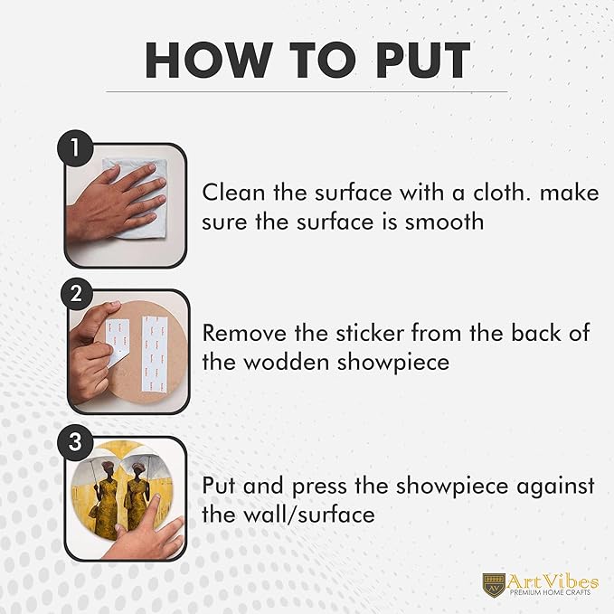 Artvibes Decorative Wooden Wall Hanging Decoration Item for Home | Pack of 11 Pieces