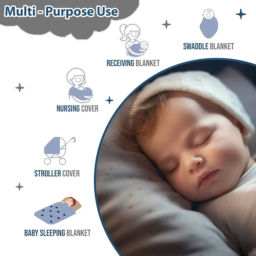 Divine Casa 120 GSM Microfiber Reversible Kids Single Bed Comforter Ultra-Soft Toddler Blanket Colour Blue Depth