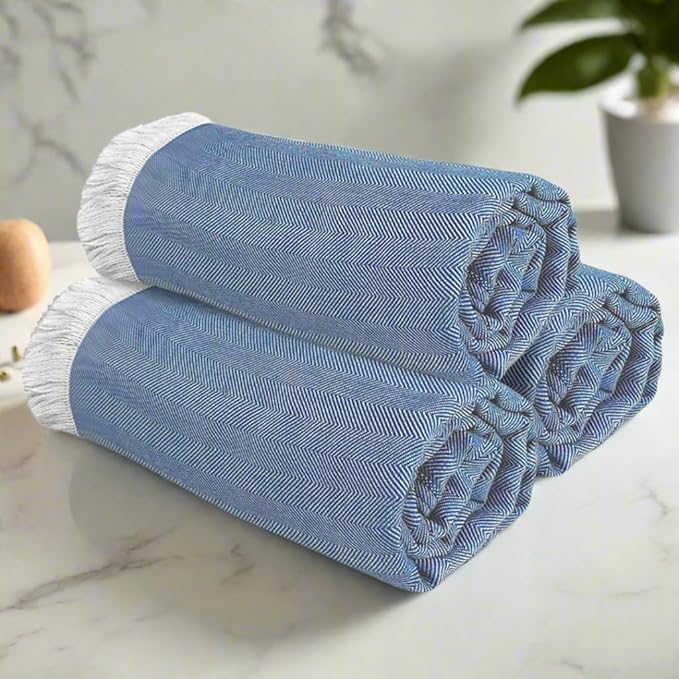 Heelium Bamboo Bath Towel Ultra Soft & Lightweight Highly Absorbent & Fast Drying Turkish Towel for Bath