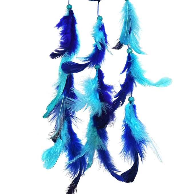 Asian Hobby Crafts Dream Catcher Mini for Wall Hanging and Decorations | Blue