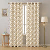 Urban Space Cotton Curtains for Door Pack of 2 Curtain with Eyelets and Tieback (Clour Basics Beige)