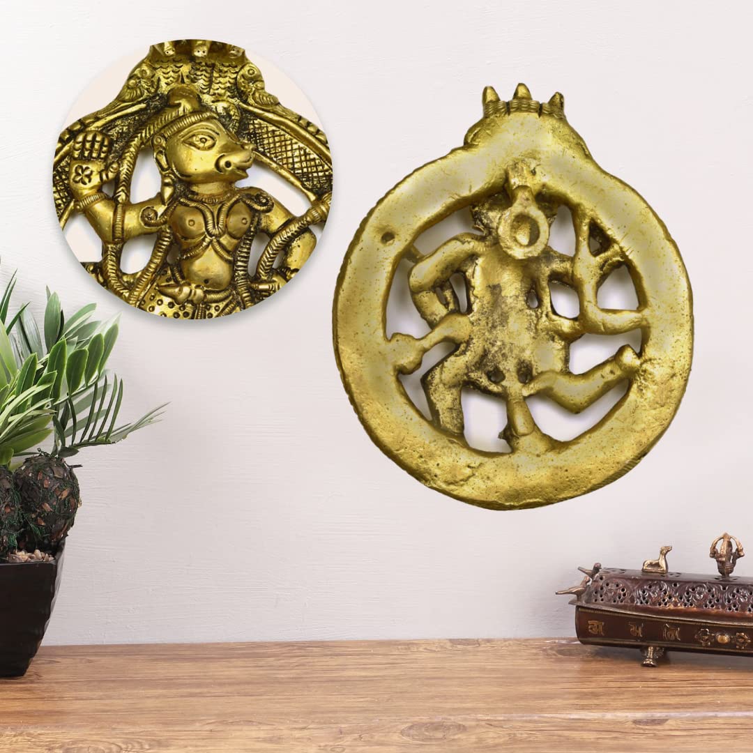 The Advitya Brass Hanuman Plate