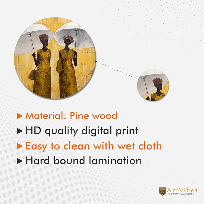 Artvibes Decorative Wooden Wall Hanging Decoration Item for Home | Pack of 11 Pieces