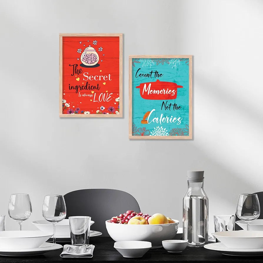 Kotart Motivational Quotes Posters with Frame for Home Decoration Pack of 2 Design09