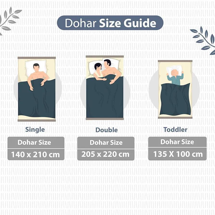 Divine Casa 120 GSM Microfiber Double Dohar Soft & Lightweight Throw Blanket Craggy Lines Pattern Colour Blue Mirage