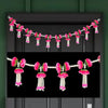 Beautiful Pink Peony Flower Toran 40 Inch Toran with Beads Pink Peony Flowers Toran