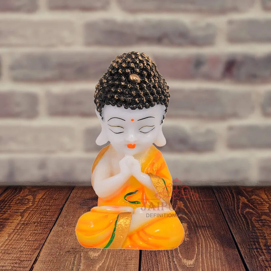 Jaipur Ace Resin Decorative Showpiece 9 Inch Orange 1 Piece