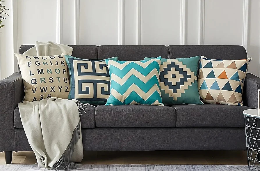 Aerohaven Set of 5 Abstract Designer Decorative Throw Pillow/Cushion Covers - CC123