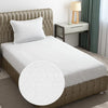 Fresh From Loom Hypoallergenic Microfiber Single Bedsheet Rotary Printed Wrinkle Free with 1 Pillow Covers 144 TC White Damas