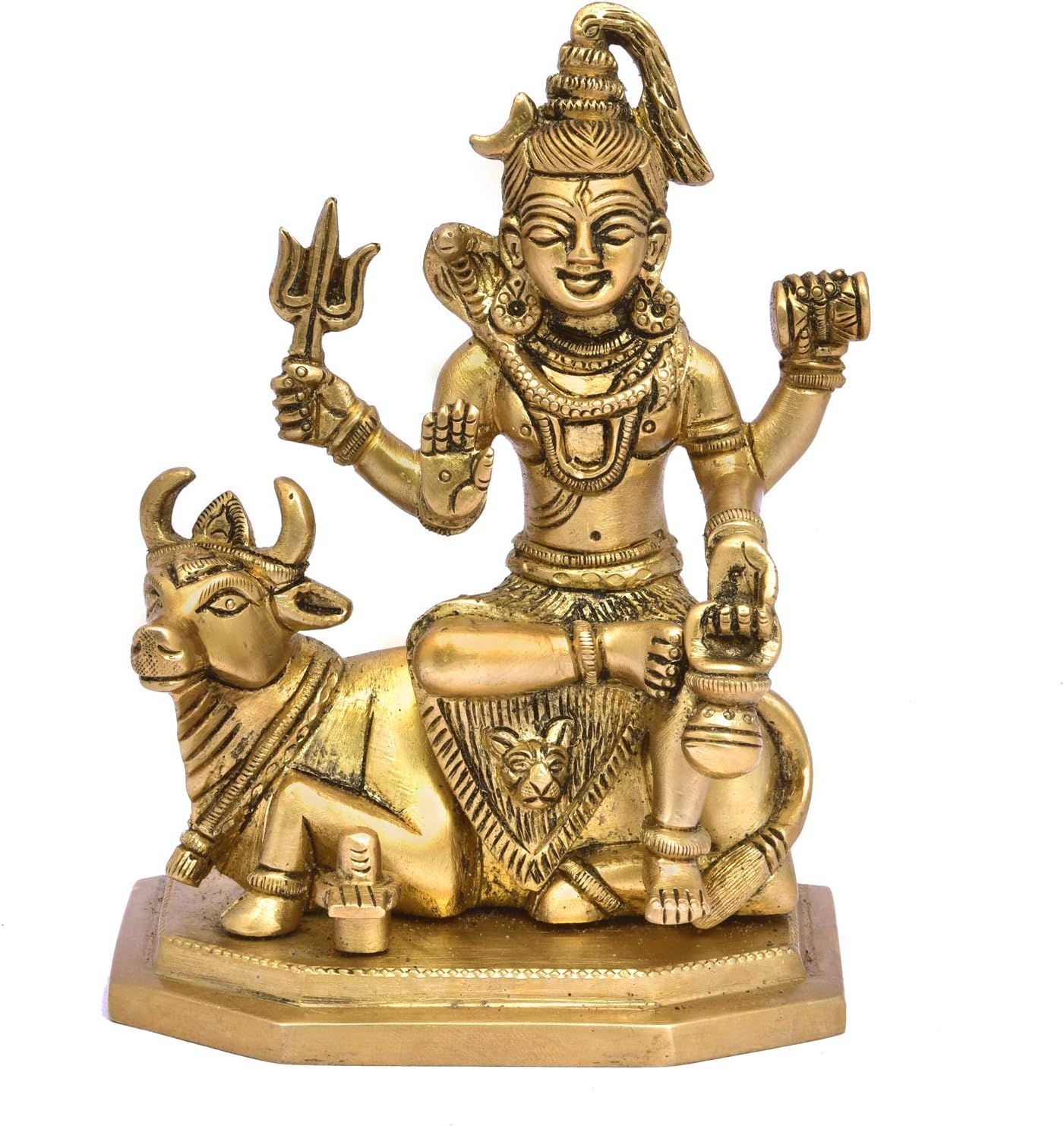 The Advitya Lord Shiva Brass Idol/ Shankar/ Bholenath Statue for Home Office Pooja Room Temple