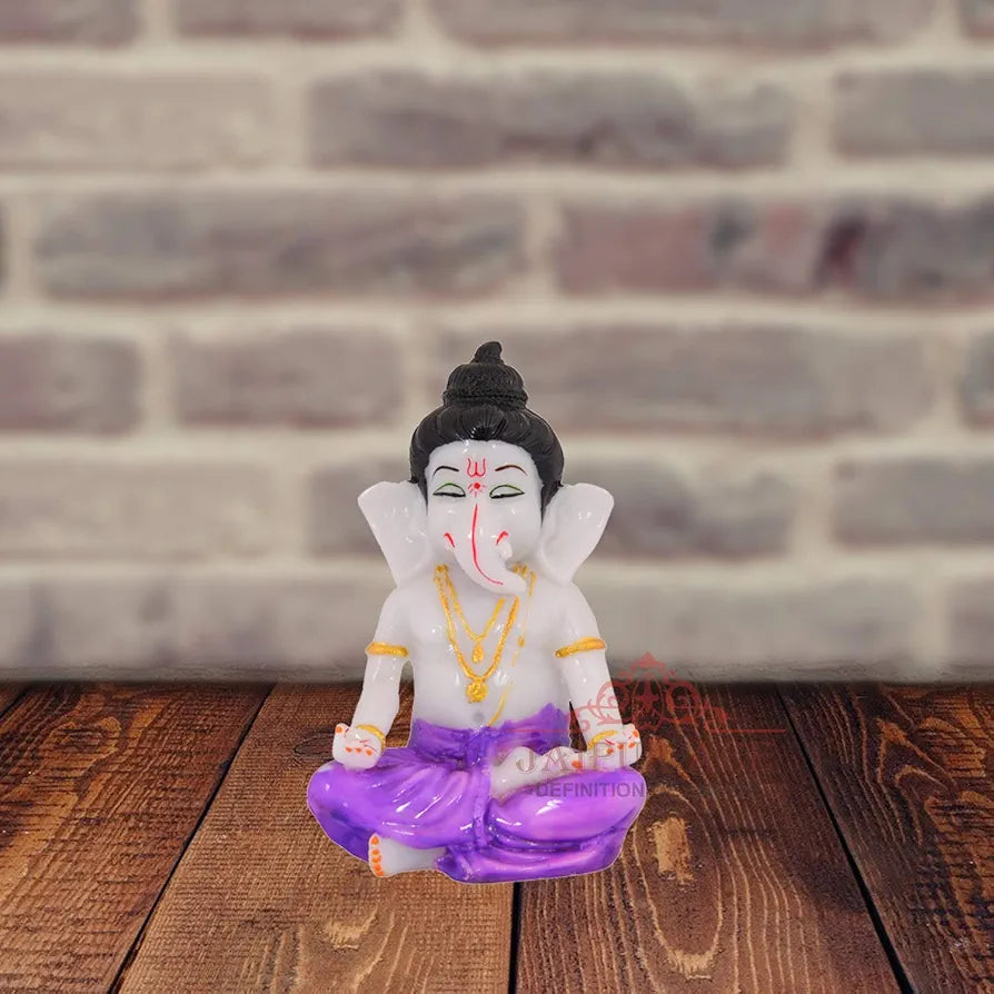 Jaipur Ace Beautiful Vinayak Ji Statue Meditation Ganesha Blue