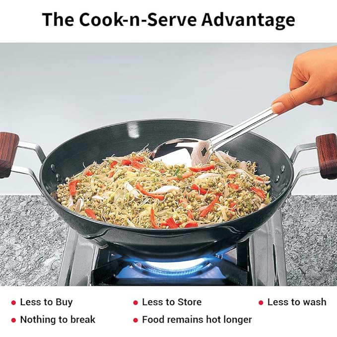 Hawkins Futura 2.75 Litre Deep Fry Pan Hard Anodised Kadai Round Bottom Kadhai