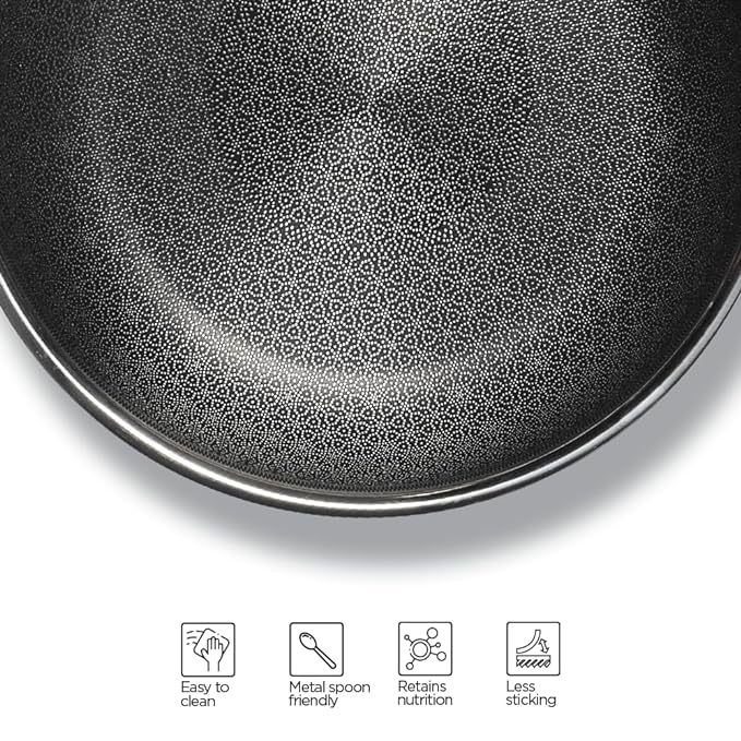 Arttdinox Stellar Stainless Steel Triply Frypan With Lid | Non Stick Pan | Induction & Gas Base | 24cm | 1.8 Ltr | Silver