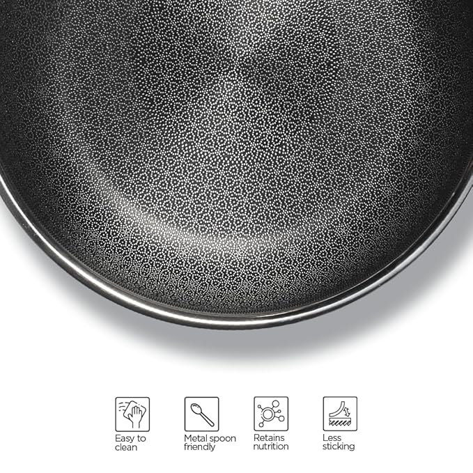 Arttdinox Stellar Stainless Steel Triply Frypan With Lid | Frying Pan Non Stick | Induction & Gas Base | 22cm | 1.5l | Silver