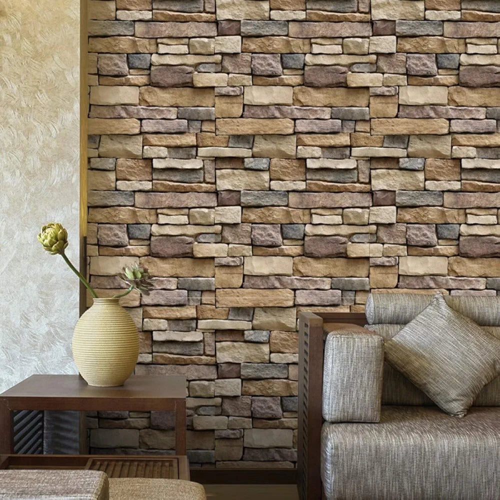 Jaamso Royals Multicolor Brick Stone Wall Papers Bricks-wallpaper 2