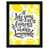 ArtX Paper Motivational Quotes Lemonade Wall Frame Art Painting